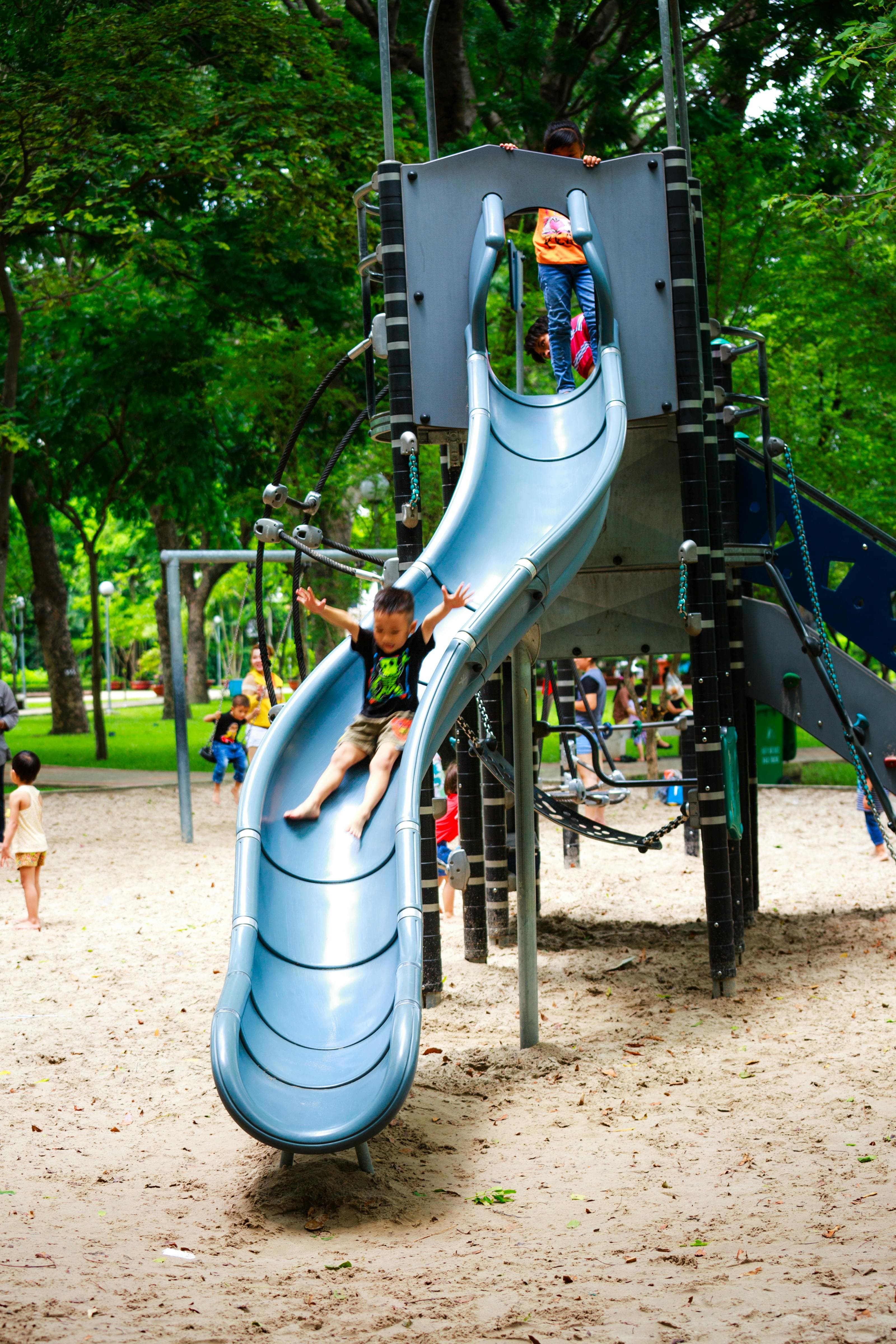 Children playing and learning